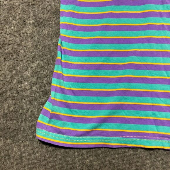 Nickelodeon All That Striped Shirt Small Embroidered Logo Retro Multicolored - Picture 2 of 9